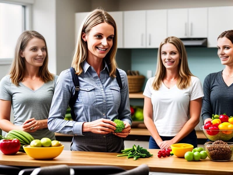 Nutritional consultation with fresh produce